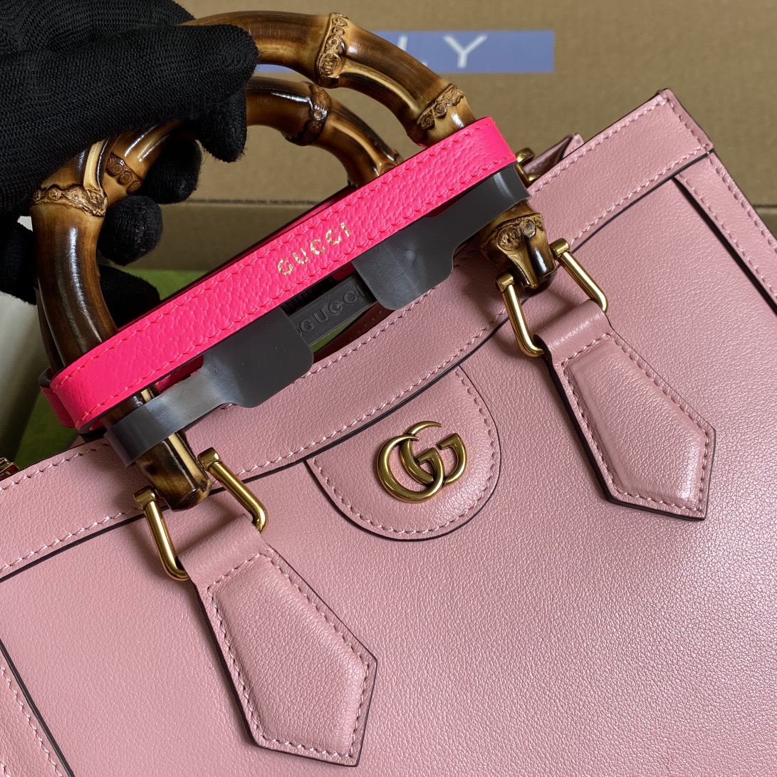 Gucci Diana Small Tote Bag Shoulder Bag 660195 Pink